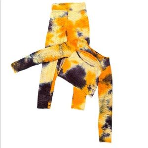 TIE DYE AQ-SPORT WORKOUT SET